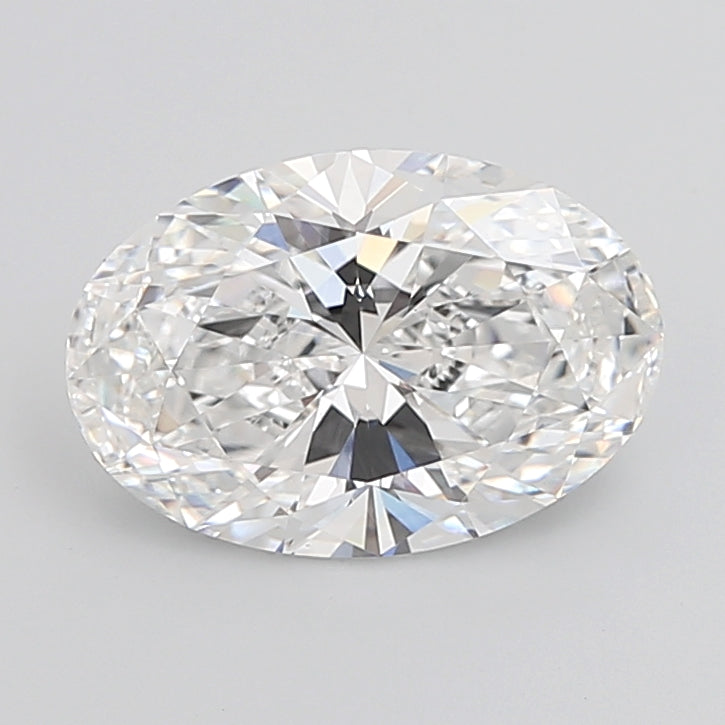 5.06 Carat Oval Shaped, Ideal Cut, D Color, VVS2 Clarity, IGI Certified Lab Grown Diamond
