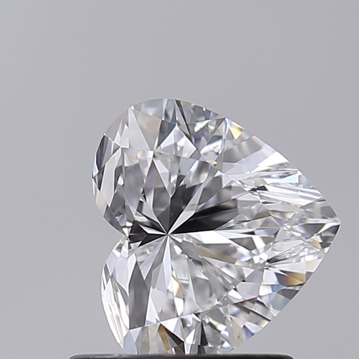 1.02 Carat Heart Shaped, Excellent Cut, D Color, VVS2 Clarity, IGI Certified Lab Grown Diamond