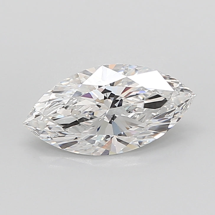 3.08 Carat Marquise Shaped, Ideal Cut, E Color, VVS2 Clarity, IGI Certified Lab Grown Diamond