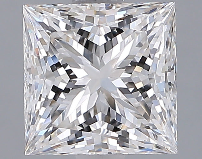 2.05 Carat Princess Shaped, Ideal Cut, F Color, VVS2 Clarity, IGI Certified Lab Grown Diamond
