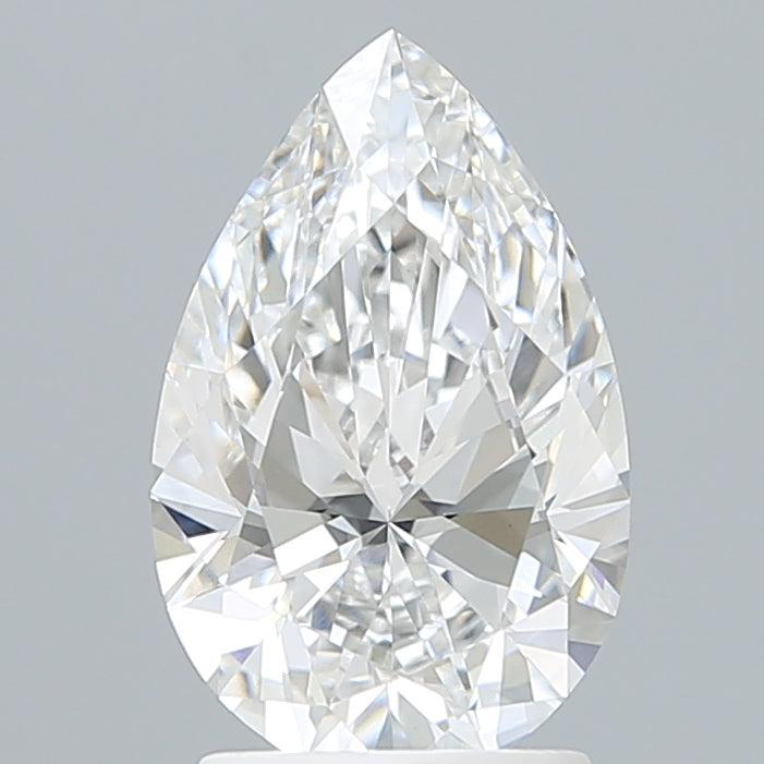 2.09 Carat Pear Shaped, Ideal Cut, E Color, VVS2 Clarity, IGI Certified Lab Grown Diamond
