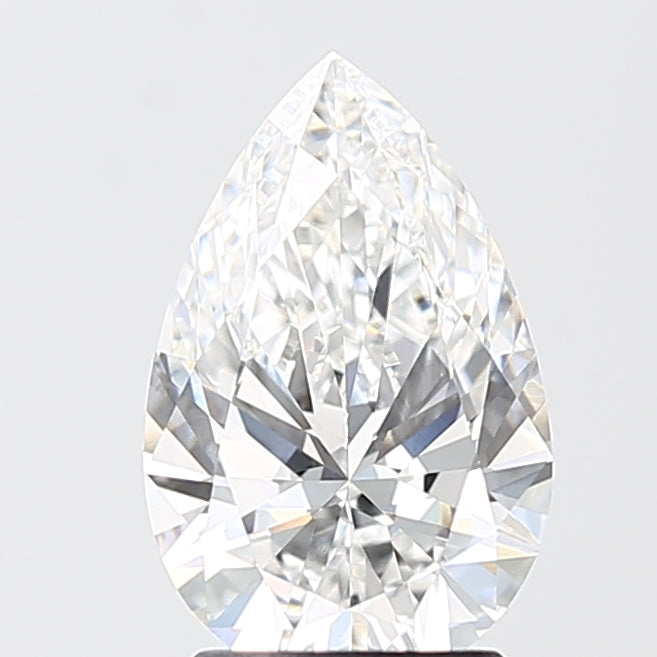 2.07 Carat Pear Shaped, Ideal Cut, E Color, VS1 Clarity, IGI Certified Lab Grown Diamond