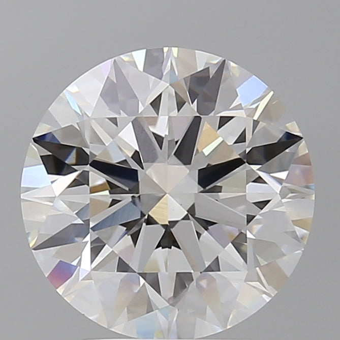 4.10 Carat Round Shaped, Ideal Cut, E Color, VVS2 Clarity, IGI Certified Lab Grown Diamond