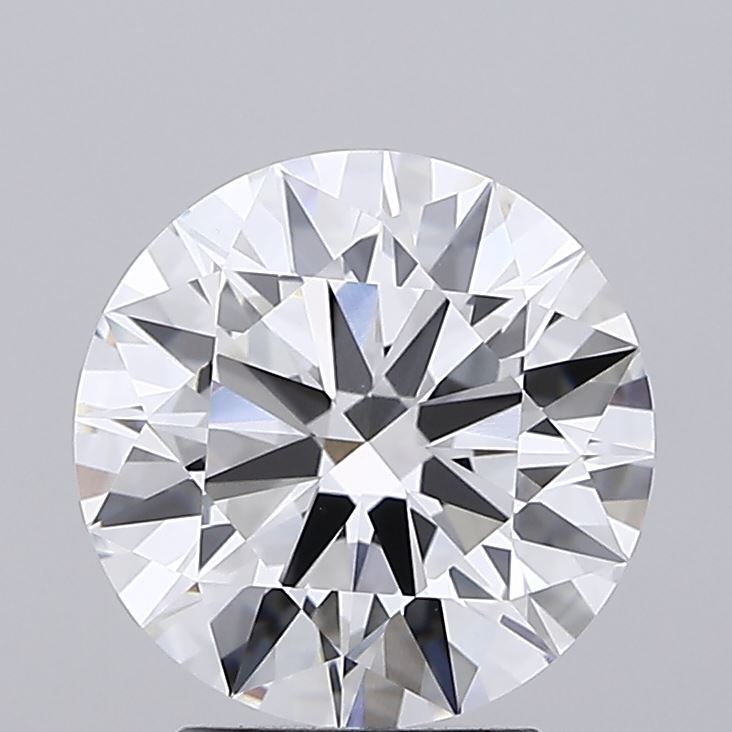 3.05 Carat Round Shaped, Ideal Cut, E Color, VVS2 Clarity, IGI Certified Lab Grown Diamond