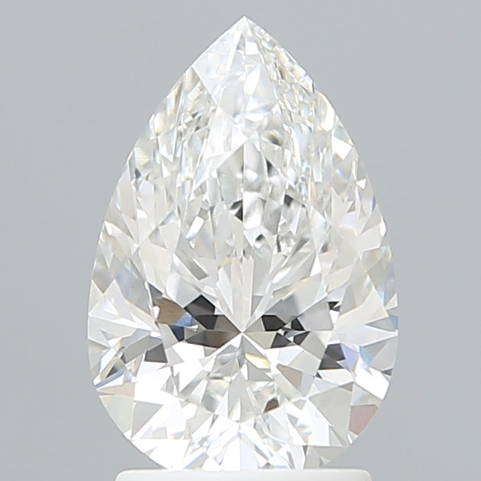 2.17 Carat Pear Shaped, Excellent Cut, E Color, VVS2 Clarity, IGI Certified Lab Grown Diamond