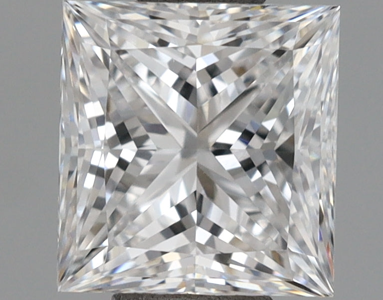 1.00 Carat Princess Shaped, Ideal Cut, D Color, VVS1 Clarity, IGI Certified Lab Grown Diamond