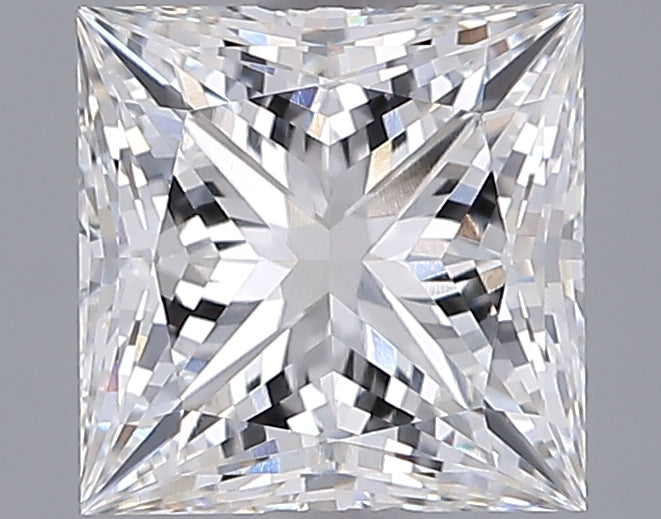 2.05 Carat Princess Shaped, Ideal Cut, E Color, VVS2 Clarity, IGI Certified Lab Grown Diamond