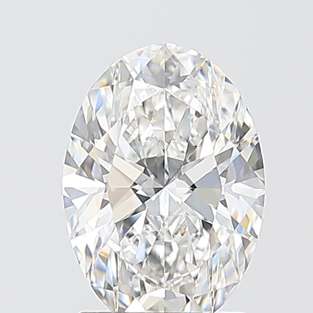 1.50 Carat Oval Shaped, Ideal Cut, E Color, VVS2 Clarity, IGI Certified Lab Grown Diamond