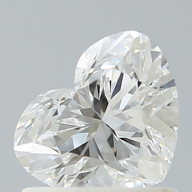 0.92 Carat Heart Shaped, Ideal Cut, E Color, VS1 Clarity, IGI Certified Lab Grown Diamond