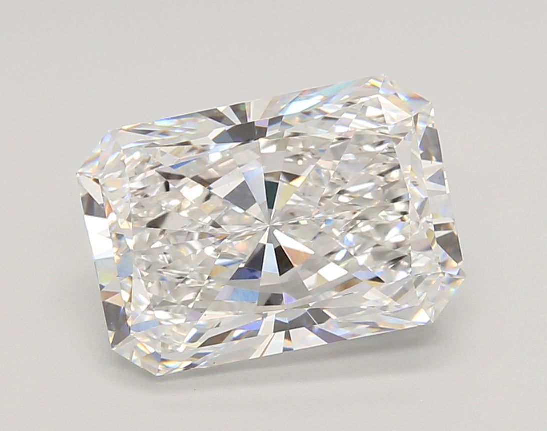 4.08 Carat Radiant Shaped, Very Good Cut, D Color, VS1 Clarity, IGI Certified Lab Grown Diamond