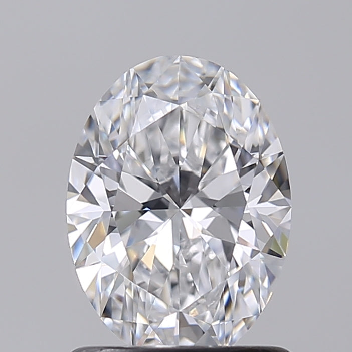 1.01 Carat Oval Shaped, Ideal Cut, D Color, VVS2 Clarity, IGI Certified Lab Grown Diamond