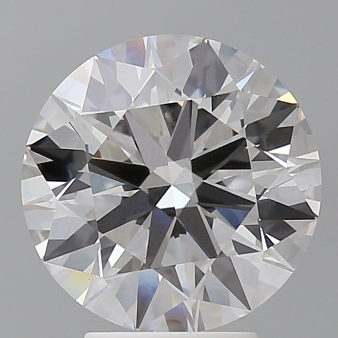 4.10 Carat Round Shaped, Ideal Cut, E Color, VVS2 Clarity, IGI Certified Lab Grown Diamond