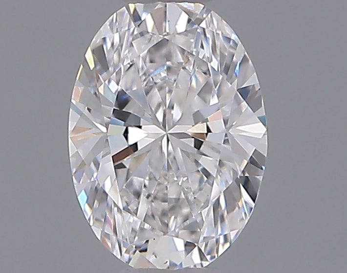 0.53 Carat Oval Shaped, Excellent Cut, D Color, VVS2 Clarity, IGI Certified Lab Grown Diamond