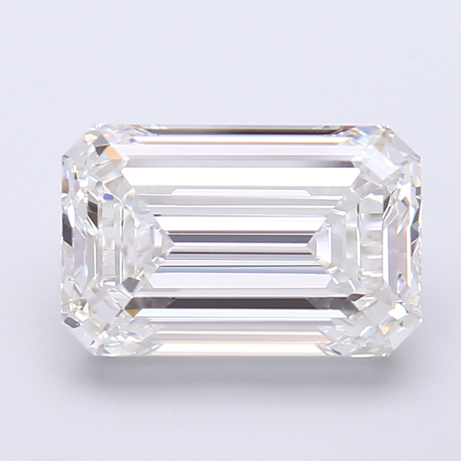6.01 Carat Emerald Shaped, Very Good Cut, E Color, VVS2 Clarity, IGI Certified Lab Grown Diamond