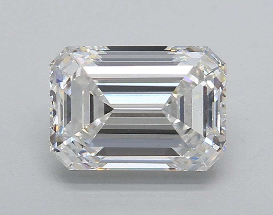 3.01 Carat Emerald Shaped, Very Good Cut, E Color, VS1 Clarity, IGI Certified Lab Grown Diamond
