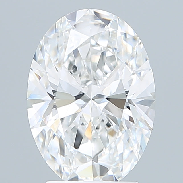 3.00 Carat Oval Shaped, Ideal Cut, D Color, VVS2 Clarity, IGI Certified Lab Grown Diamond