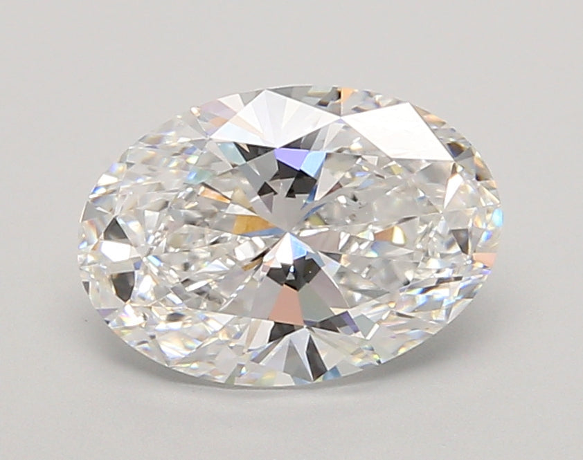 2.05 Carat Oval Shaped, Ideal Cut, D Color, VVS2 Clarity, IGI Certified Lab Grown Diamond