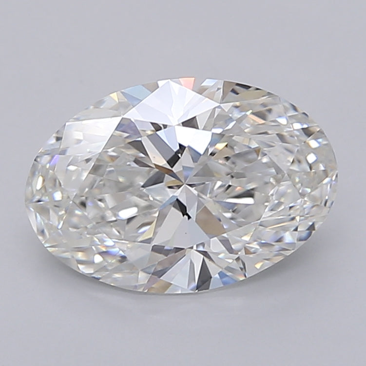 2.51 Carat Oval Shaped, Ideal Cut, F Color, VVS2 Clarity, IGI Certified Lab Grown Diamond