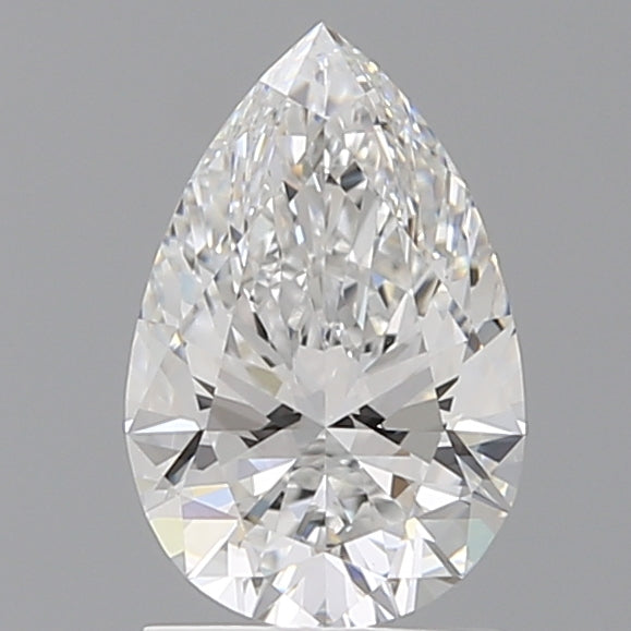 1.55 Carat Pear Shaped, Ideal Cut, E Color, VVS2 Clarity, IGI Certified Lab Grown Diamond