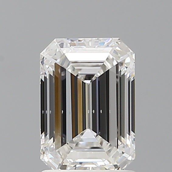 1.50 Carat Emerald Shaped, Ideal Cut, E Color, VS2 Clarity, IGI Certified Lab Grown Diamond