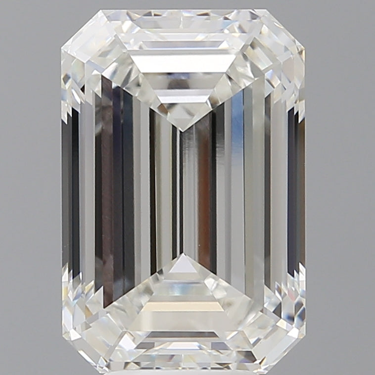 6.52 Carat Emerald Shaped, Ideal Cut, E Color, VVS2 Clarity, IGI Certified Lab Grown Diamond