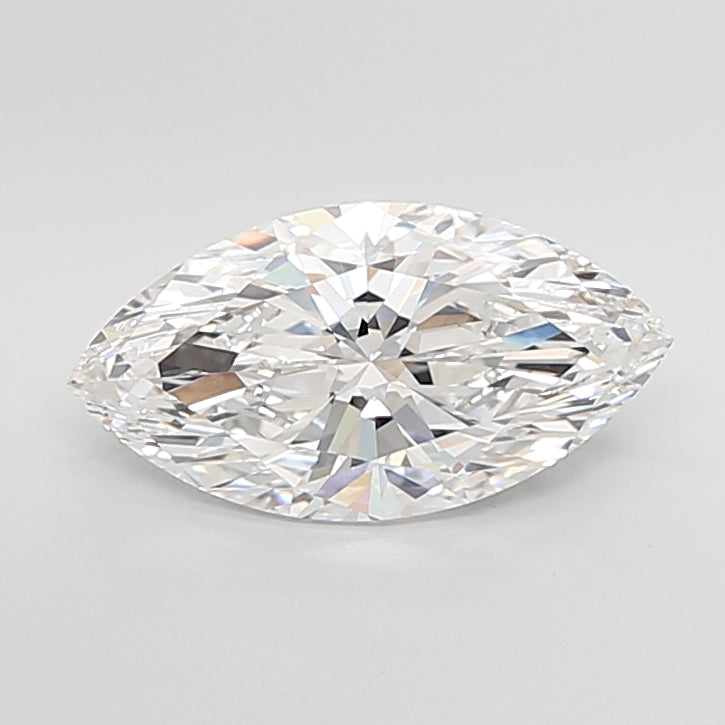 3.48 Carat Marquise Shaped, Ideal Cut, F Color, VVS2 Clarity, IGI Certified Lab Grown Diamond