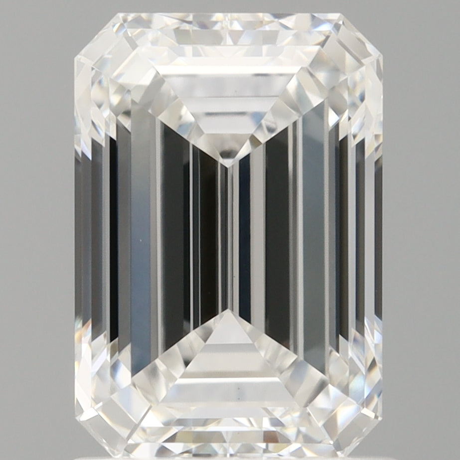 1.58 Carat Emerald Shaped, Ideal Cut, E Color, VS1 Clarity, IGI Certified Lab Grown Diamond