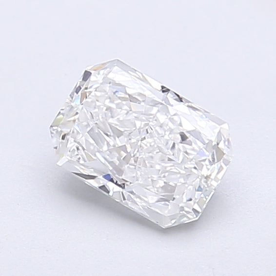 0.74 Carat Radiant Shaped, Very Good Cut, E Color, VVS1 Clarity, IGI Certified Lab Grown Diamond