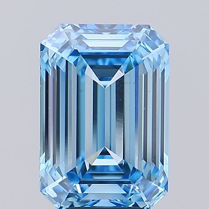 5.06 Carat Emerald Shaped, Ideal Cut, VS1 Clarity, IGI Certified Lab Grown Diamond