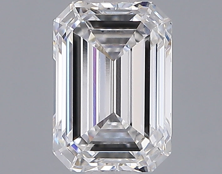 1.50 Carat Emerald Shaped, Ideal Cut, D Color, VVS1 Clarity, IGI Certified Lab Grown Diamond