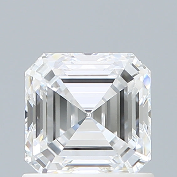 1.08 Carat Asscher Shaped, Ideal Cut, D Color, VVS2 Clarity, IGI Certified Lab Grown Diamond