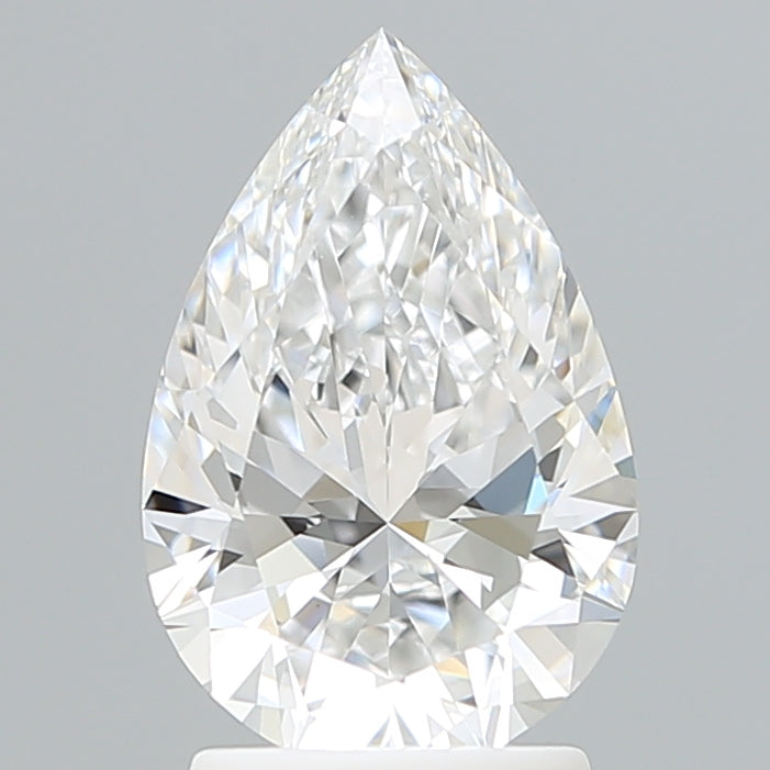2.15 Carat Pear Shaped, Ideal Cut, D Color, VVS2 Clarity, IGI Certified Lab Grown Diamond