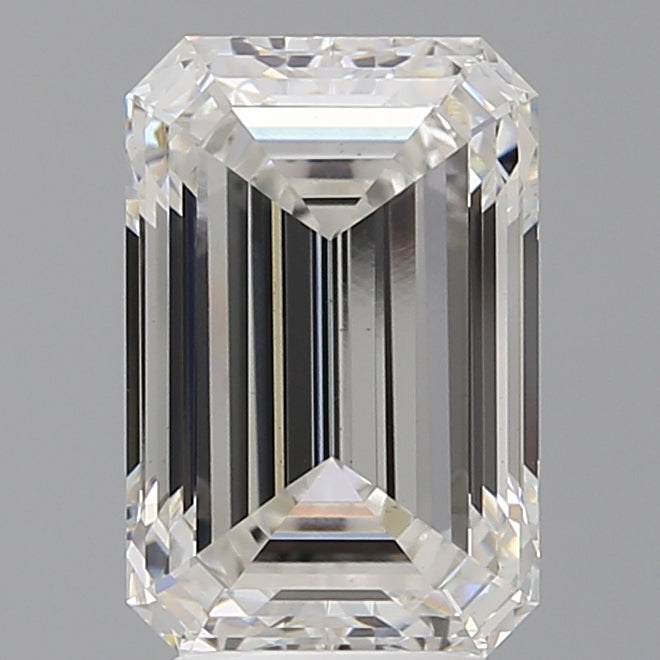 4.01 Carat Emerald Shaped, Ideal Cut, F Color, VS1 Clarity, IGI Certified Lab Grown Diamond
