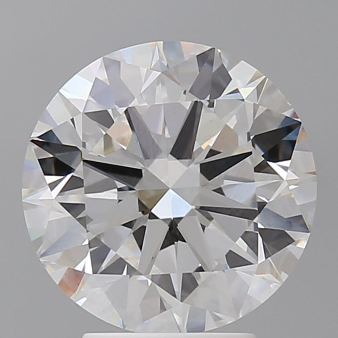 4.02 Carat Round Shaped, Excellent Cut, E Color, VVS2 Clarity, IGI Certified Lab Grown Diamond