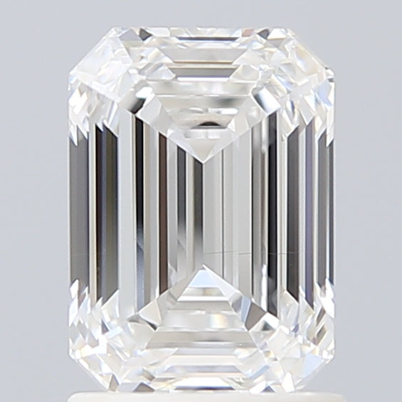 1.72 Carat Emerald Shaped, Ideal Cut, D Color, VS1 Clarity, IGI Certified Lab Grown Diamond