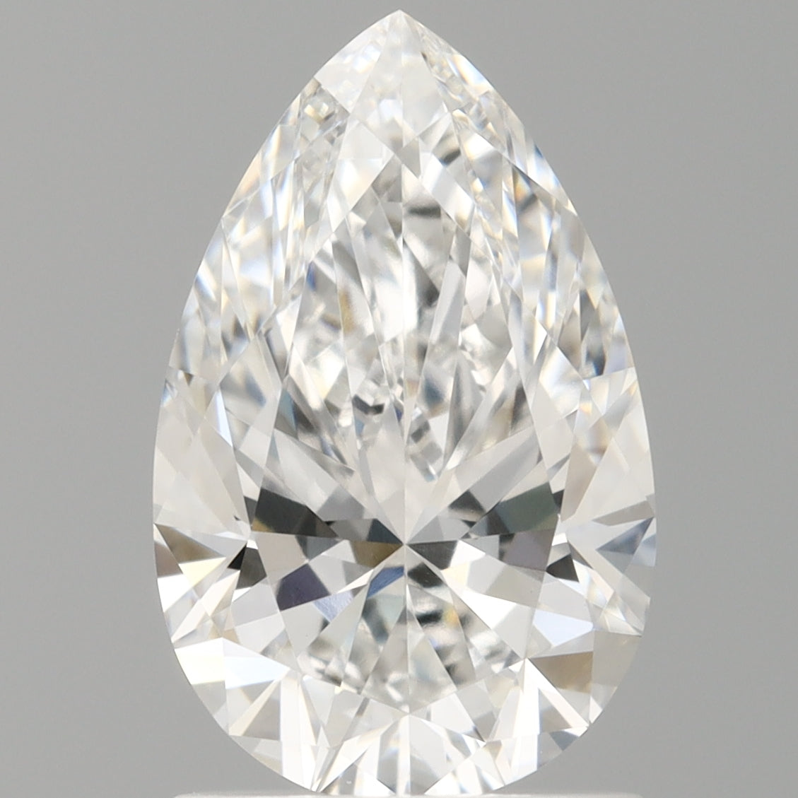 1.50 Carat Pear Shaped, Ideal Cut, E Color, VVS2 Clarity, IGI Certified Lab Grown Diamond
