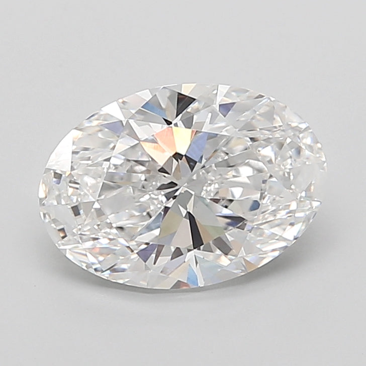 3.23 Carat Oval Shaped, Ideal Cut, D Color, VVS2 Clarity, IGI Certified Lab Grown Diamond