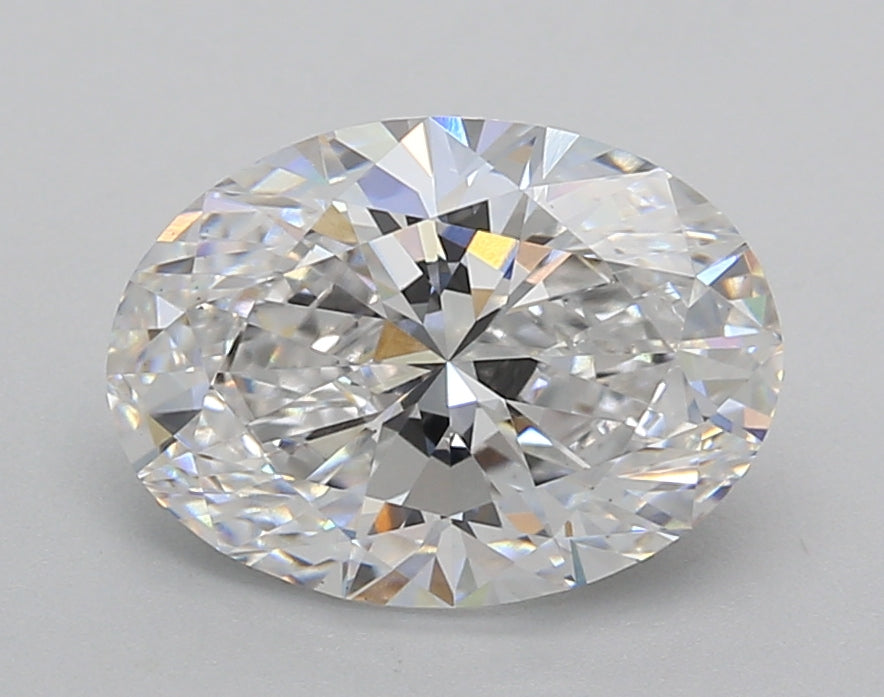 2.52 Carat Oval Shaped, Excellent Cut, D Color, VS1 Clarity, IGI Certified Lab Grown Diamond