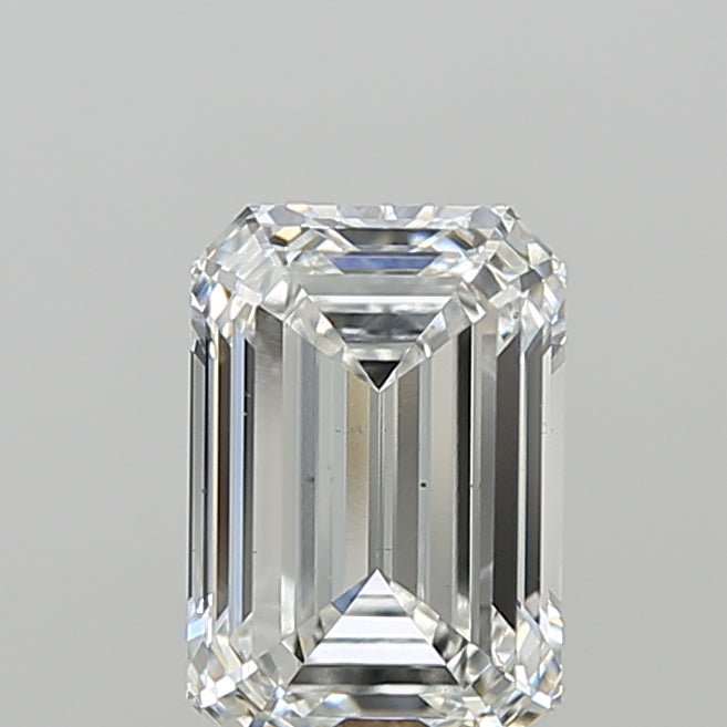 2.06 Carat Emerald Shaped, Ideal Cut, F Color, VS1 Clarity, IGI Certified Lab Grown Diamond