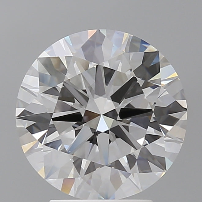 3.57 Carat Round Shaped, Ideal Cut, E Color, VVS2 Clarity, IGI Certified Lab Grown Diamond