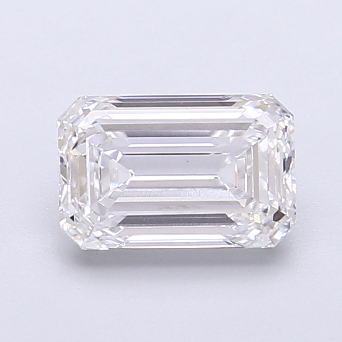1.60 Carat Emerald Shaped, Very Good Cut, D Color, VVS2 Clarity, IGI Certified Lab Grown Diamond