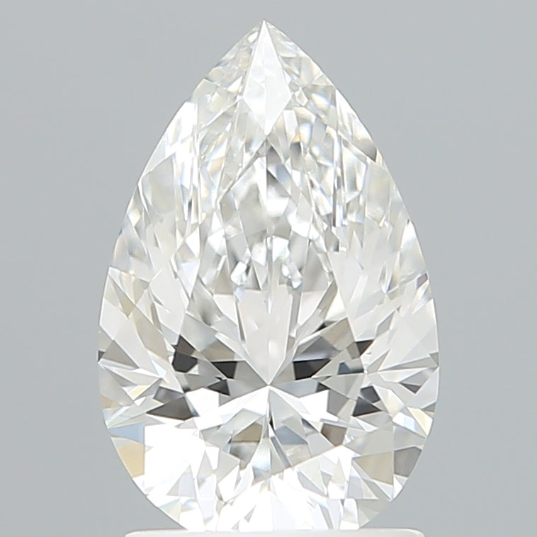 1.71 Carat Pear Shaped, Excellent Cut, E Color, VVS1 Clarity, IGI Certified Lab Grown Diamond