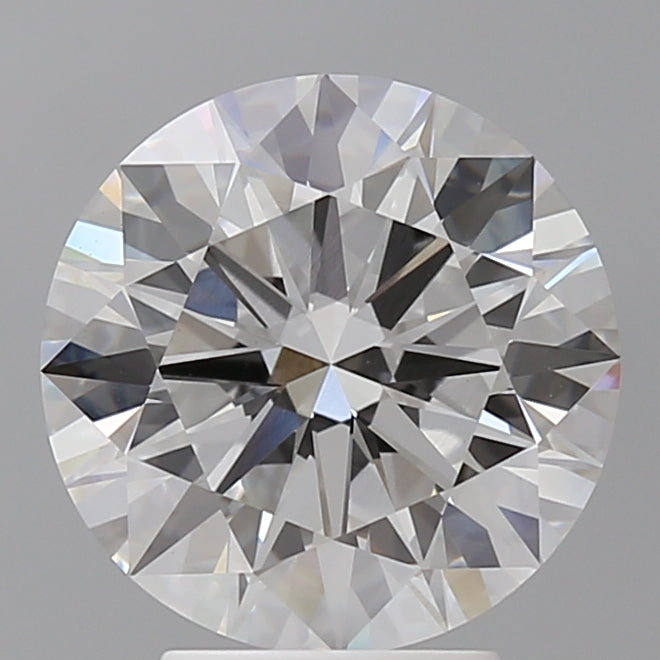 4.05 Carat Round Shaped, Ideal Cut, F Color, VVS2 Clarity, IGI Certified Lab Grown Diamond