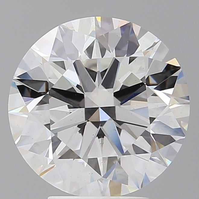 4.58 Carat Round Shaped, Ideal Cut, F Color, VS2 Clarity, IGI Certified Lab Grown Diamond