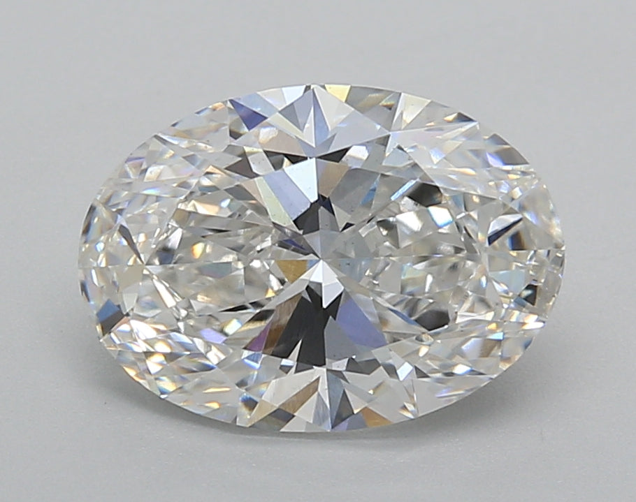 2.55 Carat Oval Shaped, Excellent Cut, F Color, VS1 Clarity, IGI Certified Lab Grown Diamond