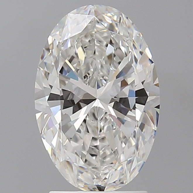 2.54 Carat Oval Shaped, Ideal Cut, F Color, VVS2 Clarity, IGI Certified Lab Grown Diamond