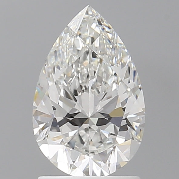 1.57 Carat Pear Shaped, Ideal Cut, E Color, VVS2 Clarity, IGI Certified Lab Grown Diamond