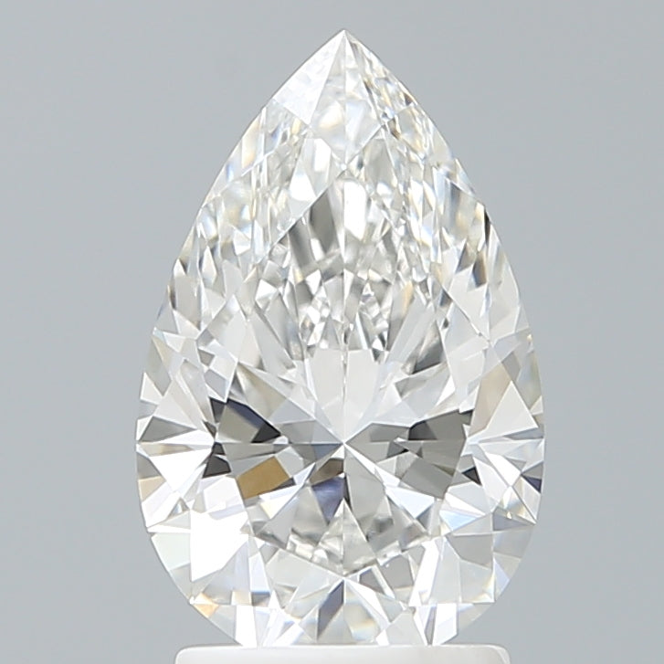 2.20 Carat Pear Shaped, Ideal Cut, F Color, VVS2 Clarity, IGI Certified Lab Grown Diamond
