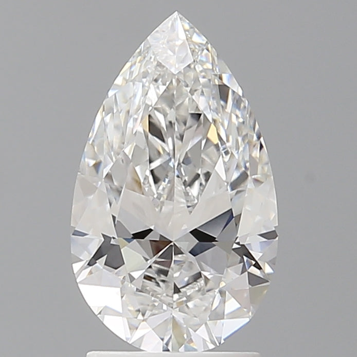 2.10 Carat Pear Shaped, Ideal Cut, E Color, VVS1 Clarity, IGI Certified Lab Grown Diamond