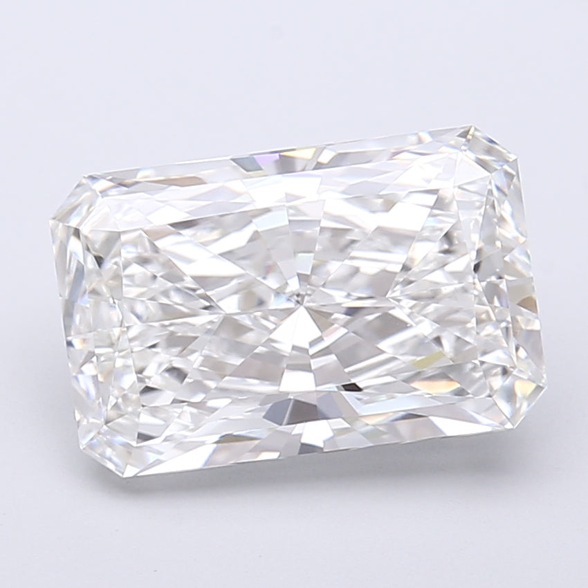 4.18 Carat Radiant Shaped, Very Good Cut, E Color, VVS2 Clarity, IGI Certified Lab Grown Diamond